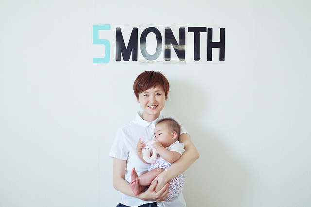赤ちゃん生誕5ヶ月記念の撮影会をしました オニマガ