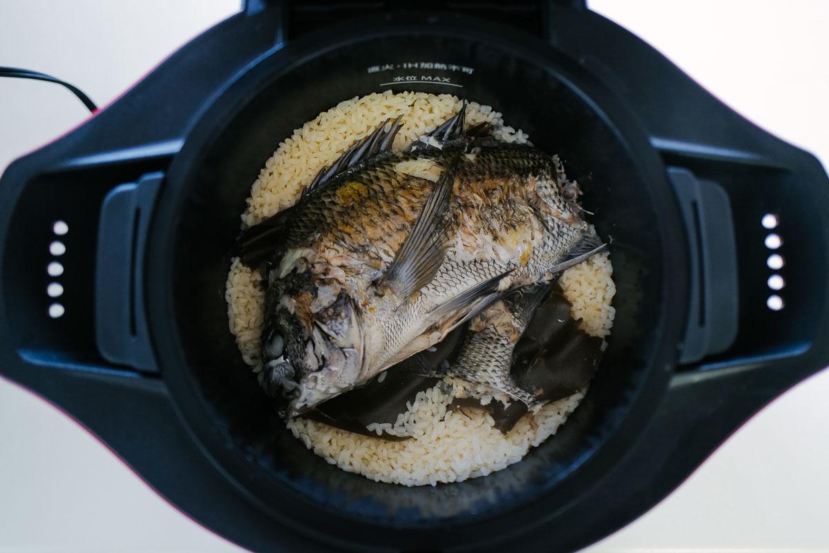 ホットクックで黒鯛の鯛めし チヌ飯 を作ってみました レシピと作り方 オニマガ