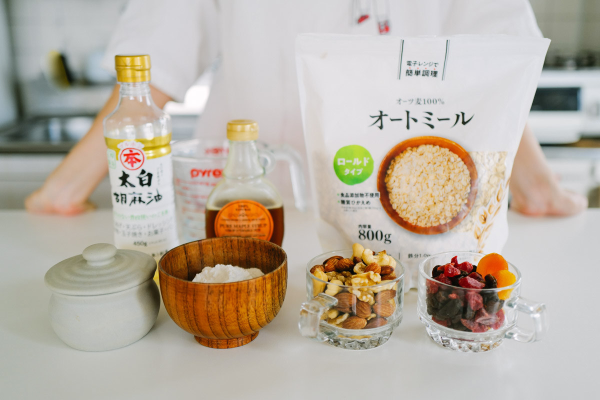 全粒グラノーラのレシピ