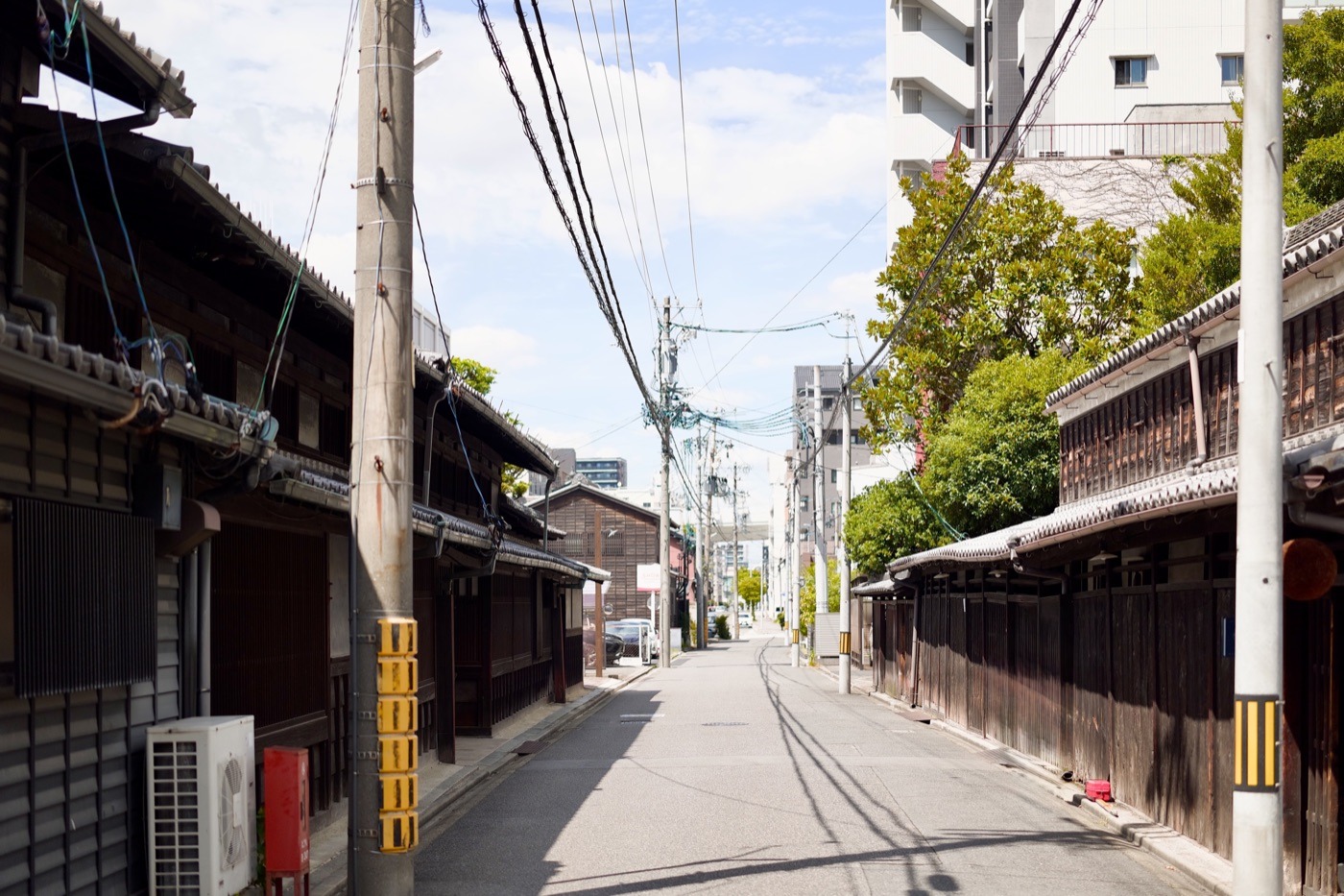美濃路沿いの街並み